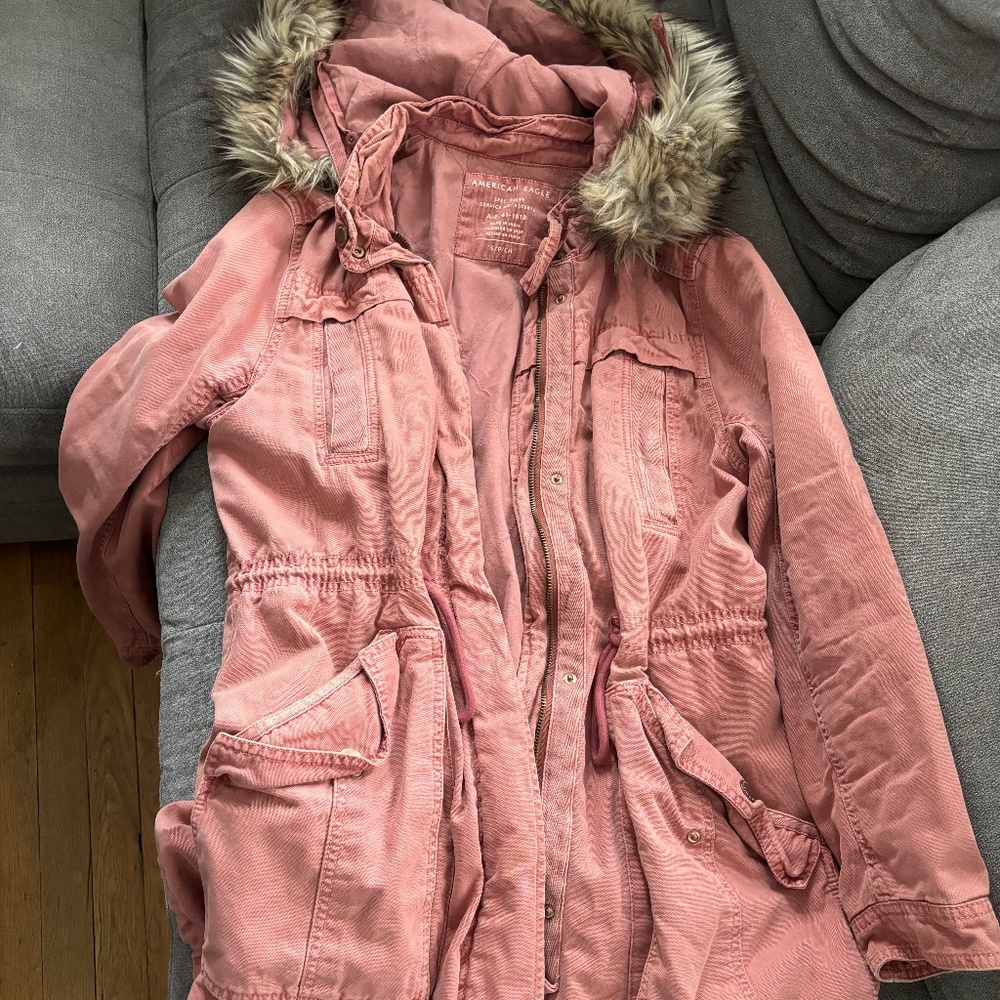 Pink Parka Jacket